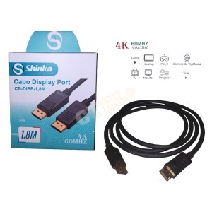 CABO DISPLAYPORT 2k~4K (60MHZ)1.8 METROS