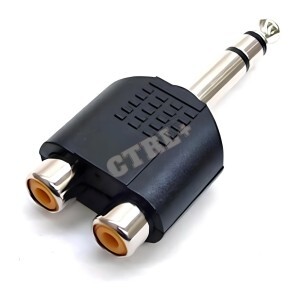 ADP. 1 P10 (ESTÉREO) MACHO / 2 RCA FÊMEA