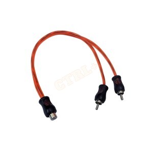 CABO RCA (MÓDULO) Y TRANÇADO - 1 RCA FEMEA / 2 RCA MACHO