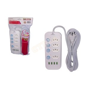 FILTRO DE LINHA 5 METROS C/ 4 TOMADAS (4 USB)