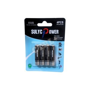 PILHA AAA (3A) CARBONO SULYC POWER C/ 04 UN