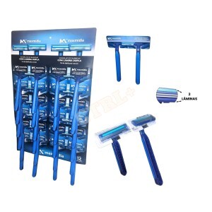 BARBEADOR 2 LAMINAS C/ 24 UN. (MAXMIDIA)