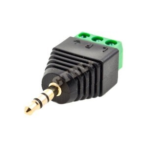 CONECTOR P2 MACHO C/ BORNE (3 VIAS)